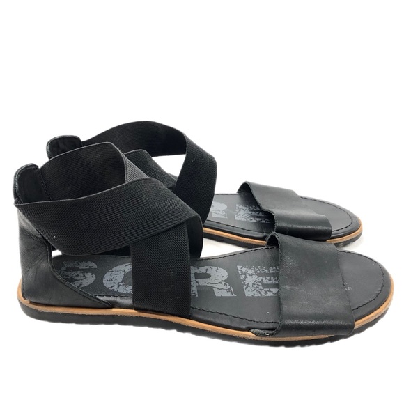 Sorel Shoes - Sorel Women's Black Leather Sandals US 8.5